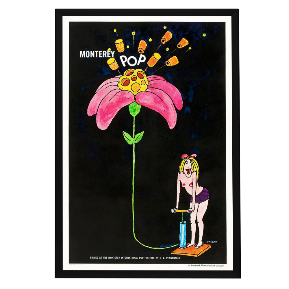 "Monterey Pop" (1969) Framed Movie Poster