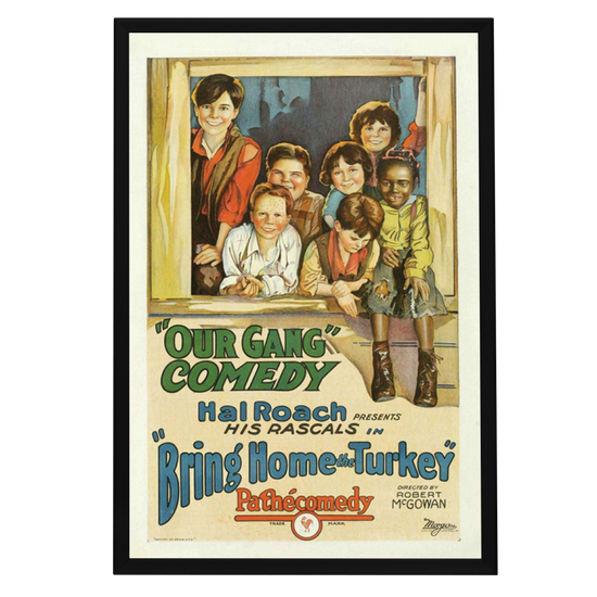 "Bring Home The Turkey" (1927) Framed Movie Poster