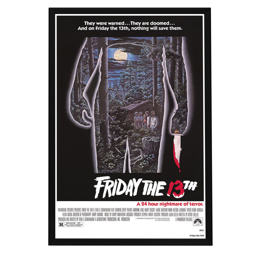 "Friday the 13th" (1980) Framed Movie Poster