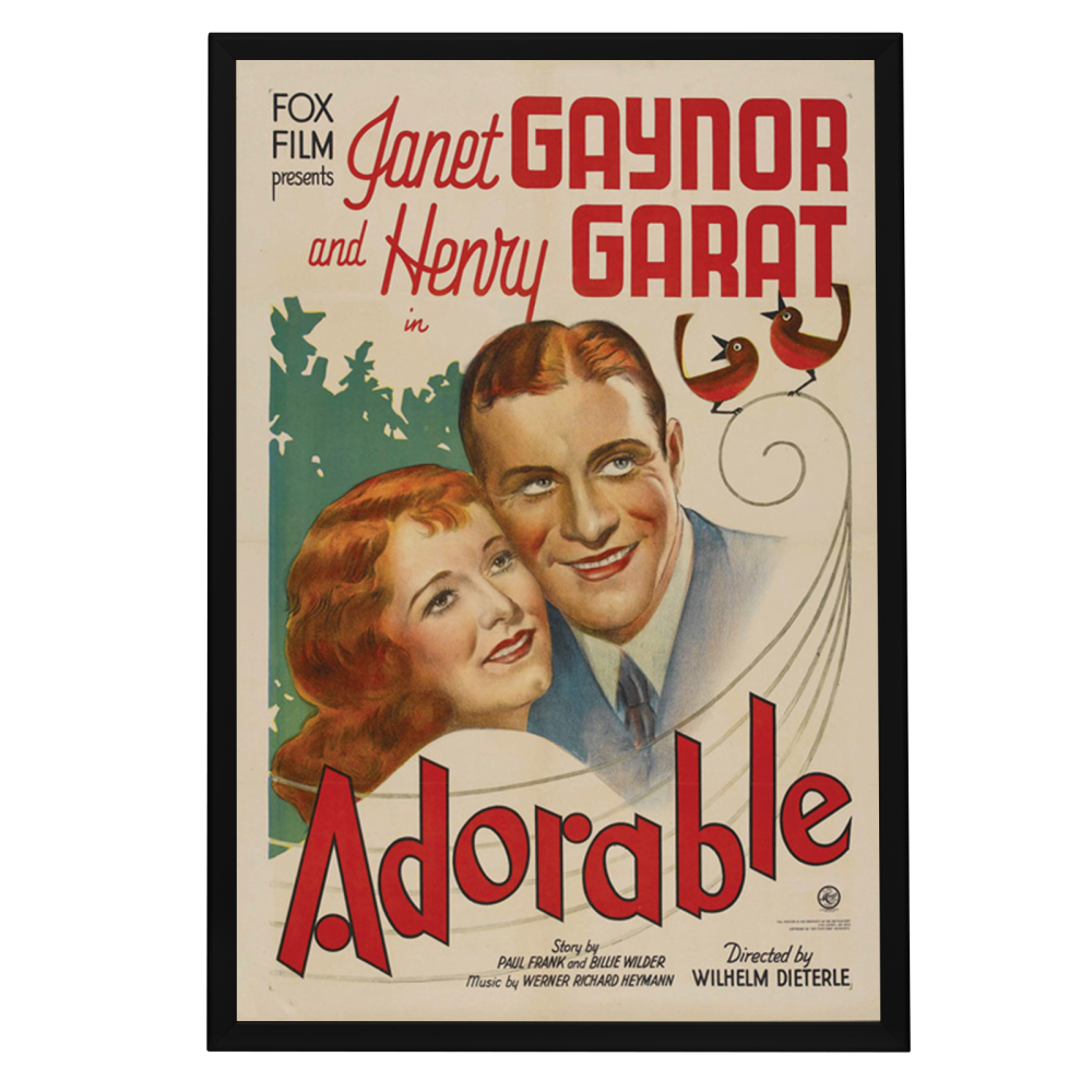 "Adorable" (1933) Framed Movie Poster