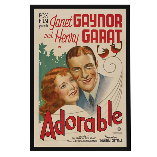 "Adorable" (1933) Framed Movie Poster