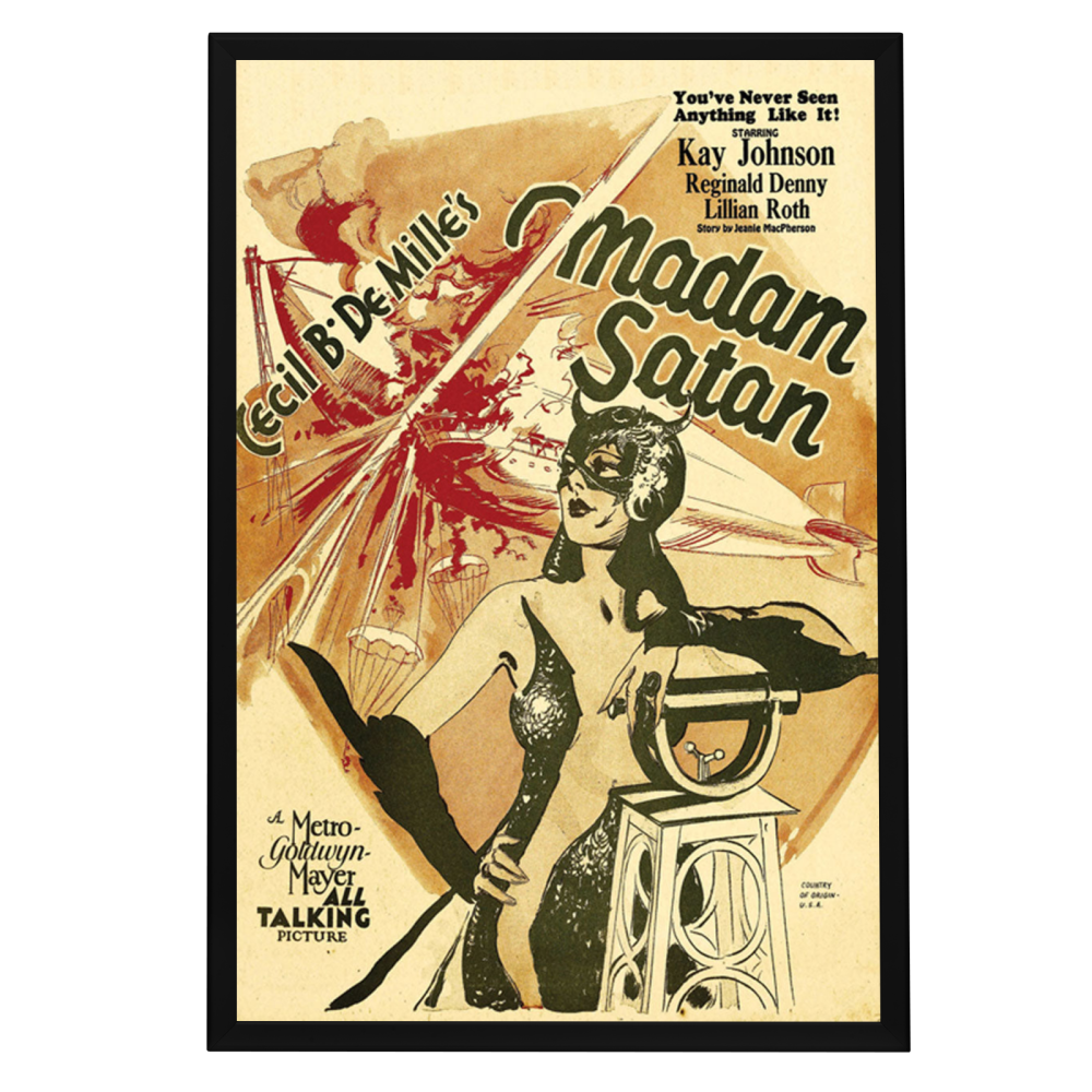 "Madam Satan" (1930) Framed Movie Poster