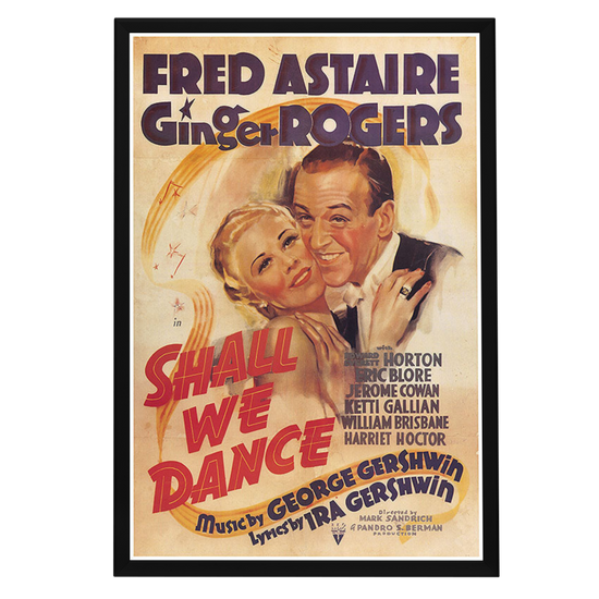 "Shall We Dance" (1937) Framed Movie Poster