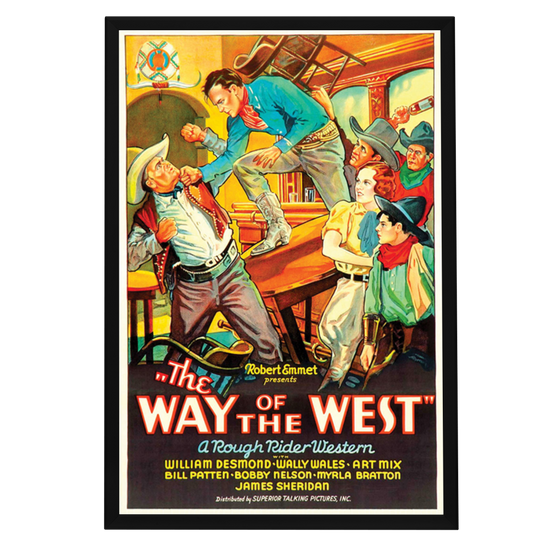 "Way Of The West" (1934) Framed Movie Poster