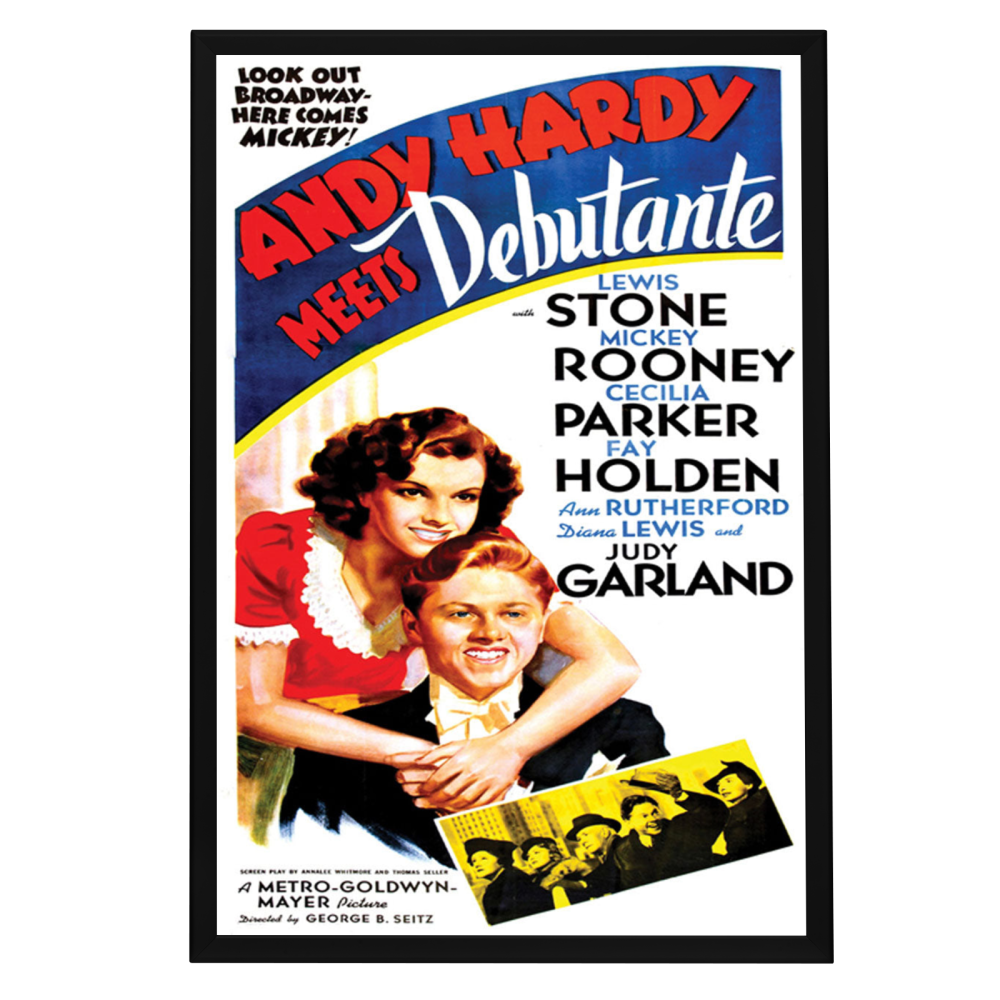 "Andy Hardy Meets Debutante" (1940) Framed Movie Poster