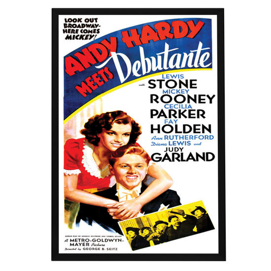 "Andy Hardy Meets Debutante" (1940) Framed Movie Poster