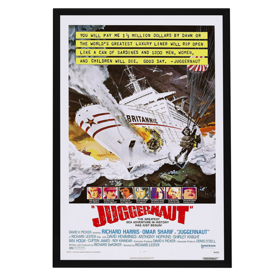 "Juggernaut" (1974) Framed Movie Poster