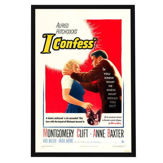 "I Confess" (1953) Framed Movie Poster