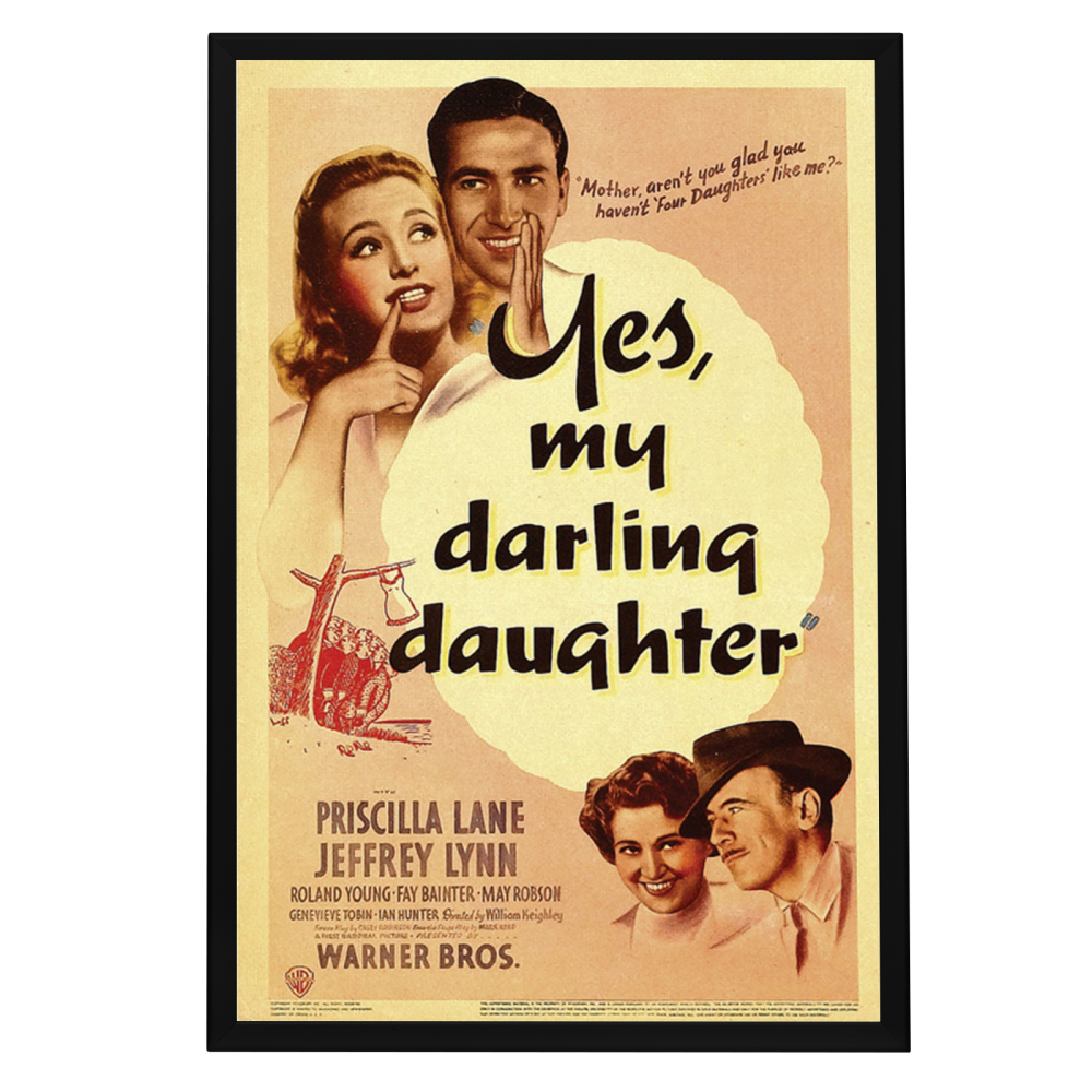 "Yes, My Darling Daughter" (1939) Framed Movie Poster