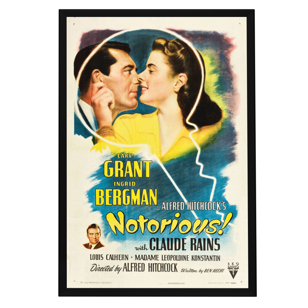 "Notorious" (1946) Framed Movie Poster