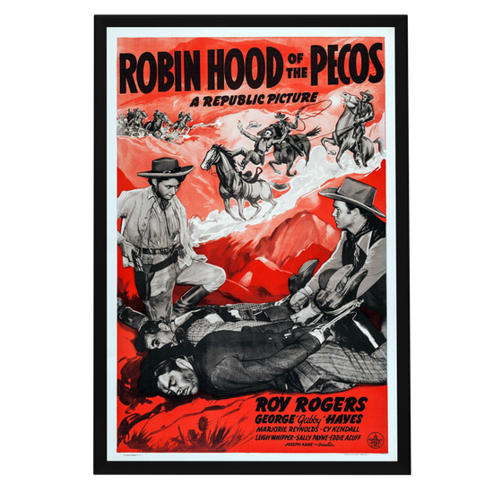 "Robin Hood Of The Pecos" (1941) Framed Movie Poster