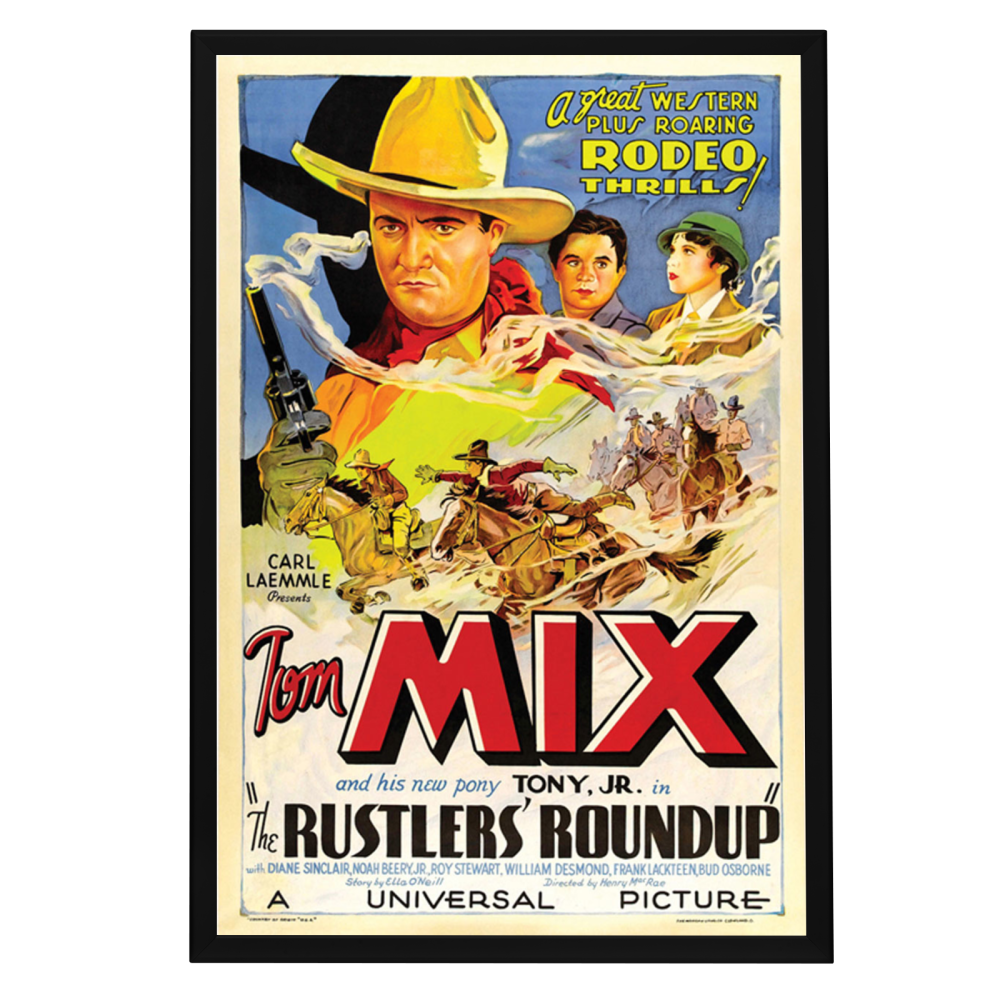 "Rustlers' Roundup" (1933) Framed Movie Poster