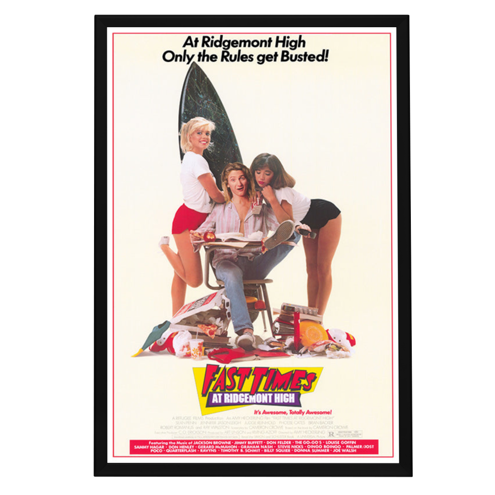 "Fast Times at Ridgemont High" Framed Movie Poster