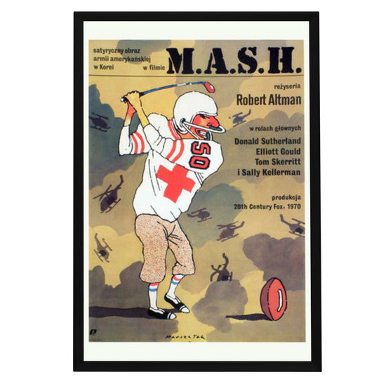 "MASH" (1970) Framed Movie Poster