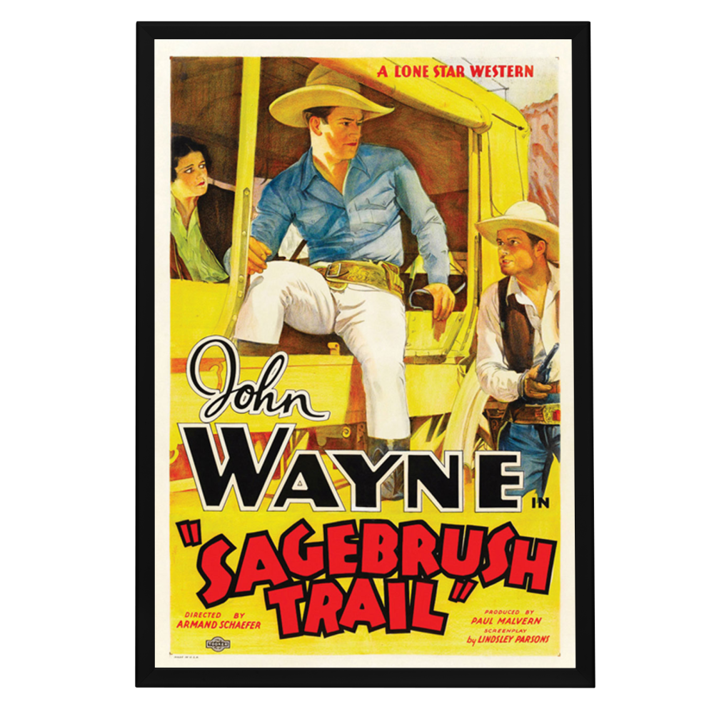 "Sagebrush Trail" (1933) Framed Movie Poster