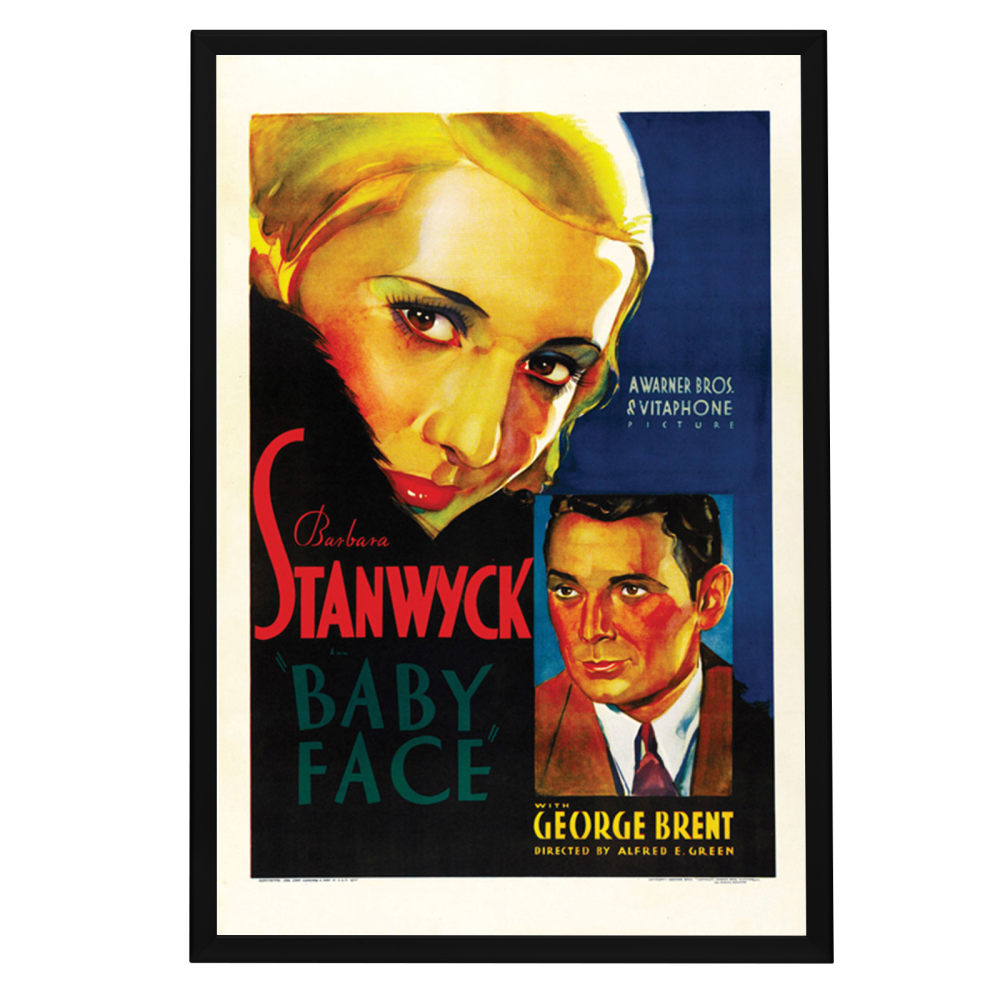 "Baby Face" (1933) Framed Movie Poster