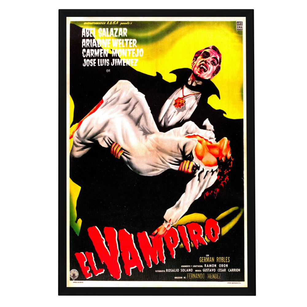 "El Vampiro" (1957) Framed Movie Poster