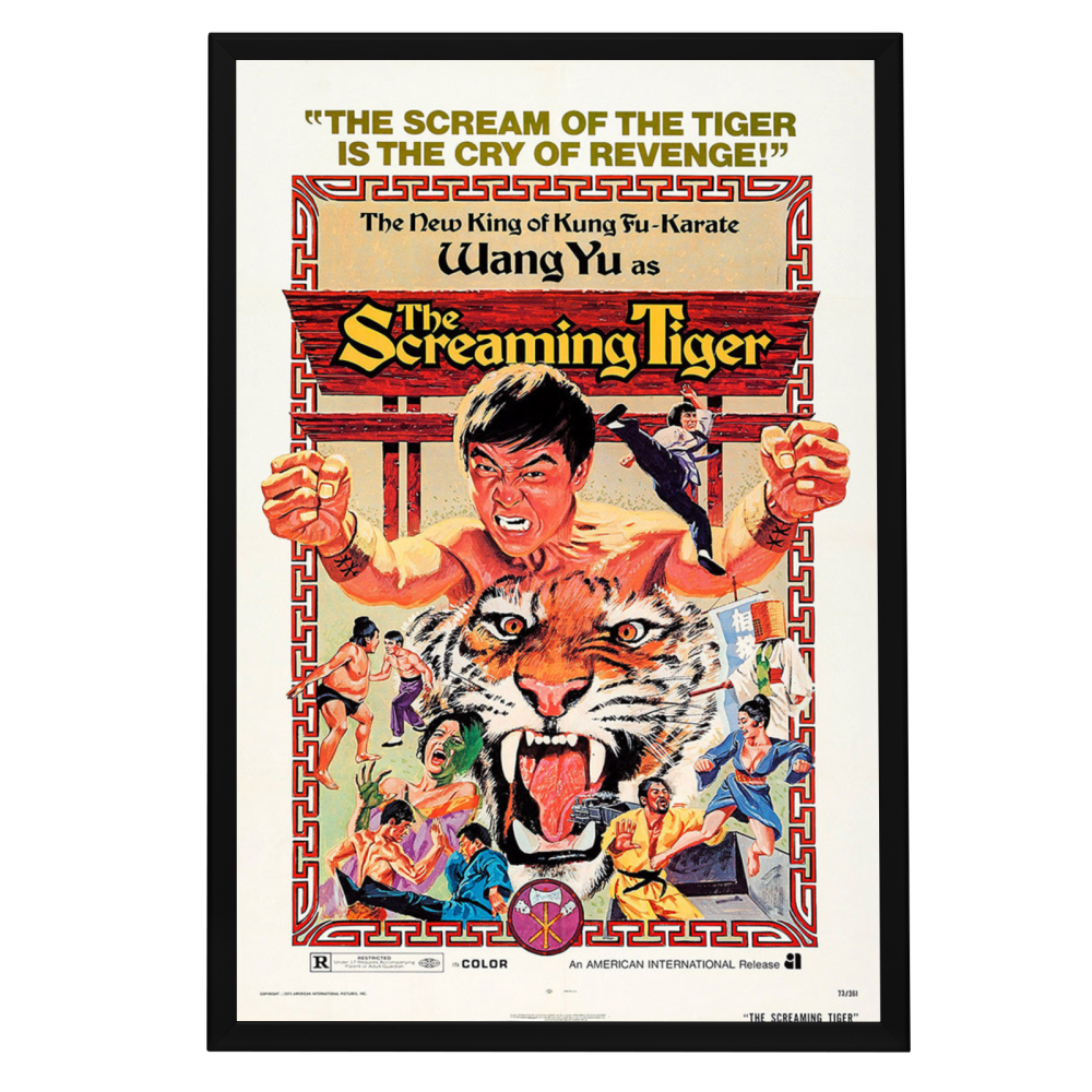 "Screaming Tiger" (1973) Framed Movie Poster