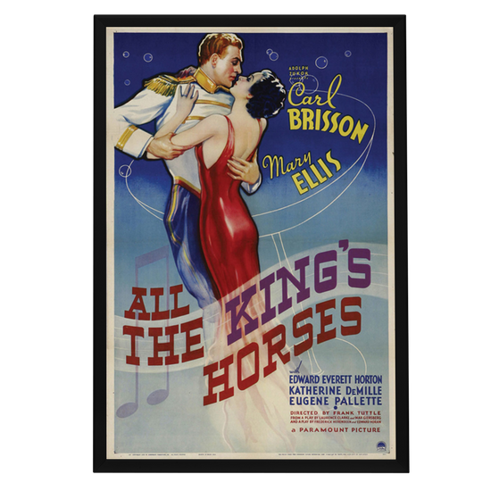 "All The King's Horses" (1934) Framed Movie Poster