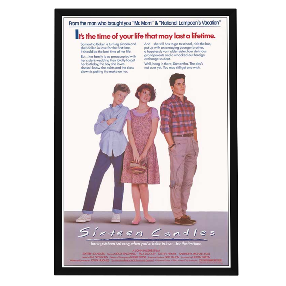 "Sixteen Candles" (1984) Framed Movie Poster