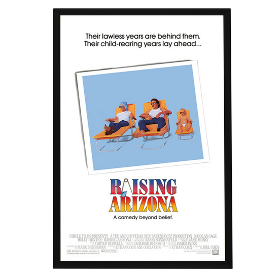 "Raising Arizona" (1987) Framed Movie Poster