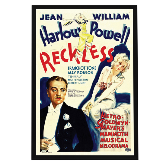 "Reckless" (1935) Framed Movie Poster