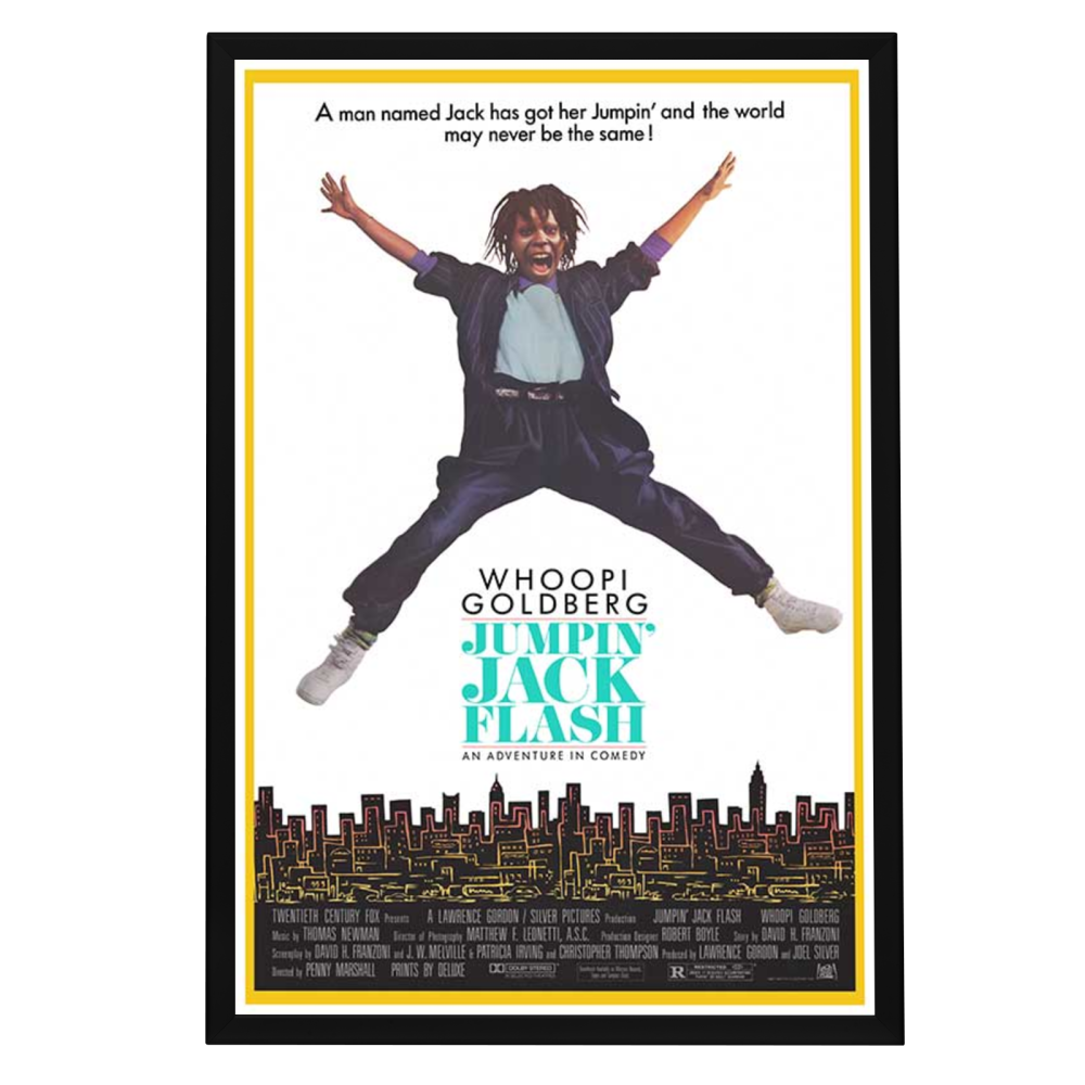 "Jumpin' Jack Flash" (1986) Framed Movie Poster