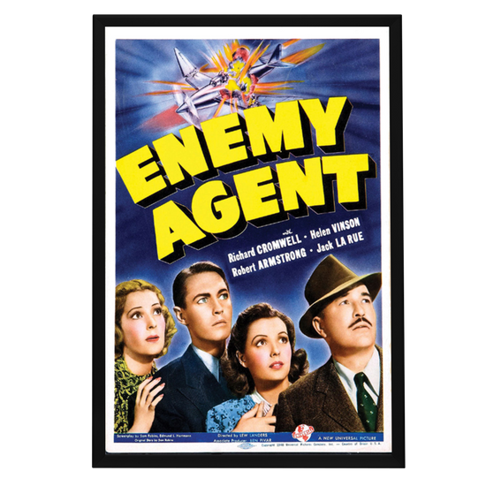 "Enemy Agent" (1940) Framed Movie Poster