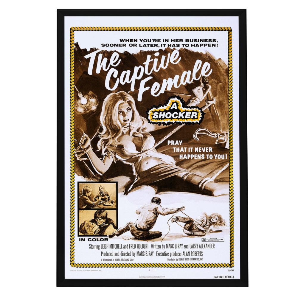 "Captive Female" (1973) Framed Movie Poster