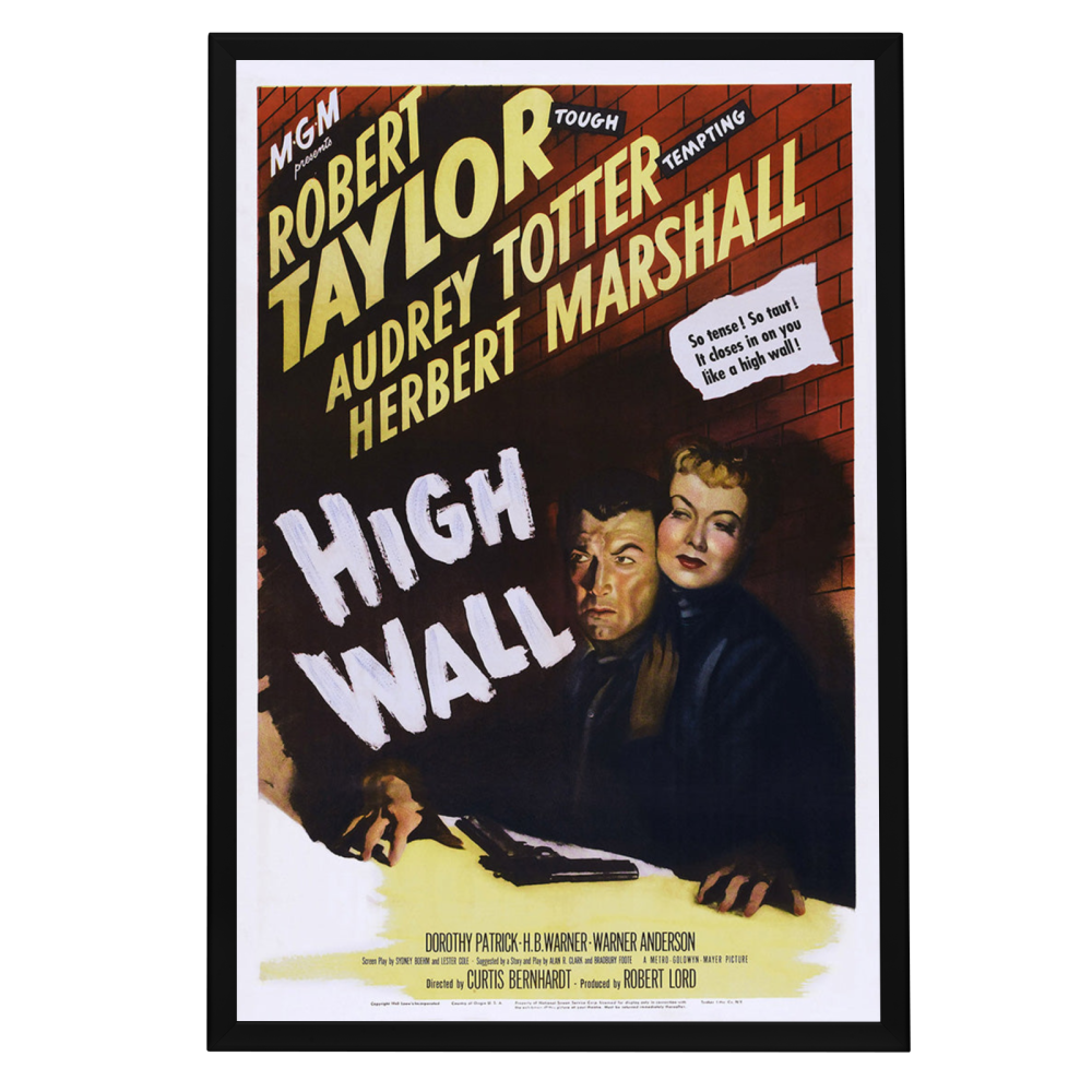 "High Wall" (1947) Framed Movie Poster