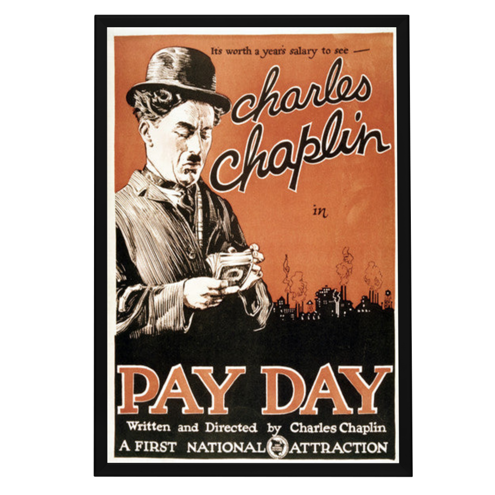 "Pay Day" (1922) Framed Movie Poster