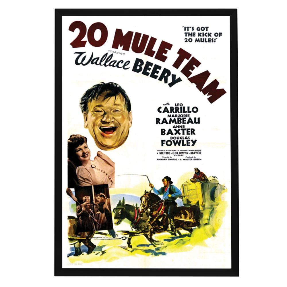 "20 Mule Team" (1940) Framed Movie Poster