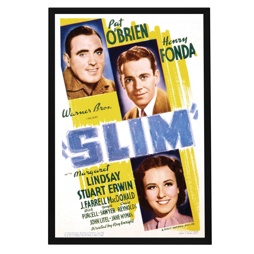 "Slim" (1937) Framed Movie Poster