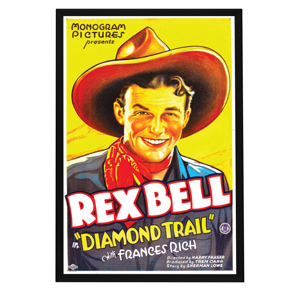 "Diamond Trail" (1933) Framed Movie Poster