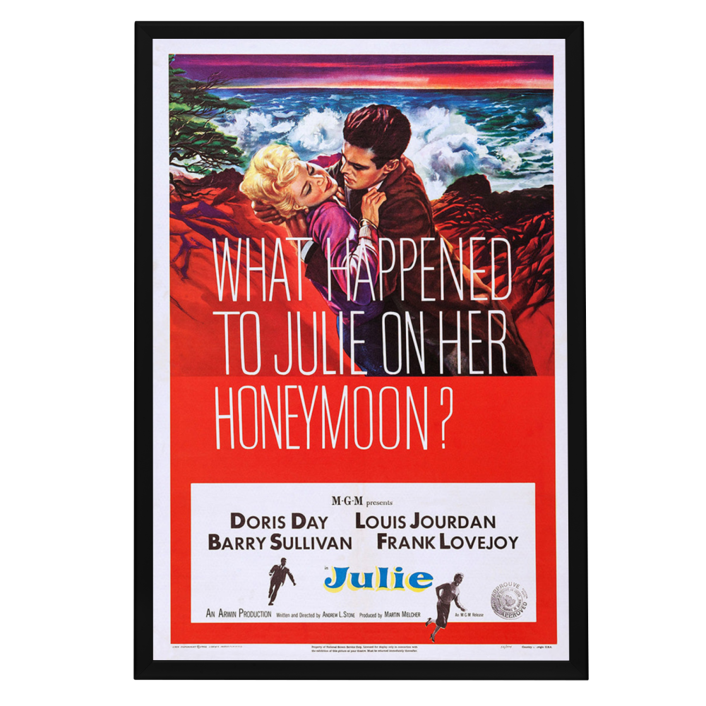 "Julie" (1956) Framed Movie Poster