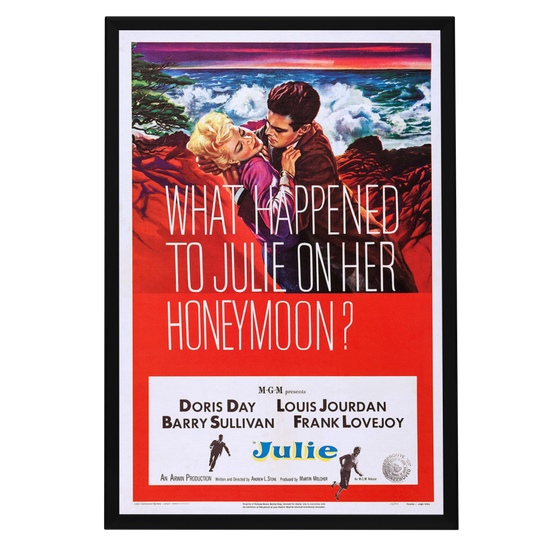 "Julie" (1956) Framed Movie Poster