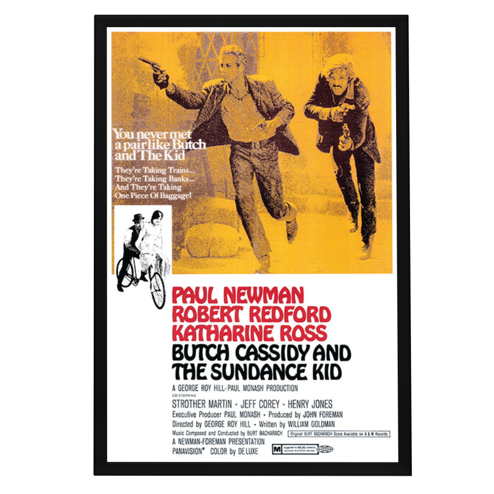 "Butch Cassidy And The Sundance Kid" (1969) Framed Movie Poster