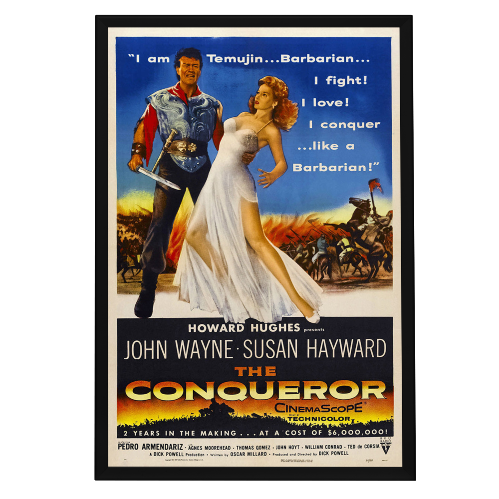 "Conqueror" (1956) Framed Movie Poster