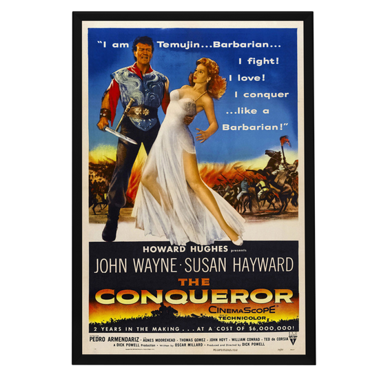 "Conqueror" (1956) Framed Movie Poster