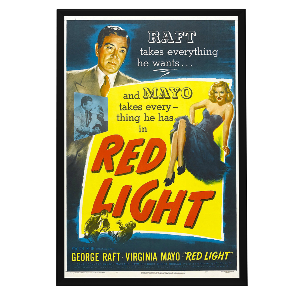 "Red Light" (1949) Framed Movie Poster