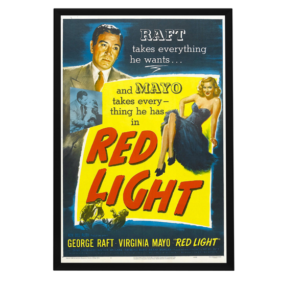 "Red Light" (1949) Framed Movie Poster