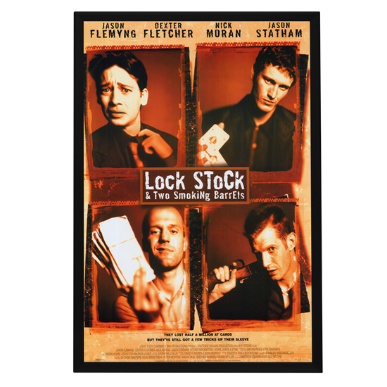 "Lock, Stock and Two Smoking Barrels" (1998) Framed Movie Poster