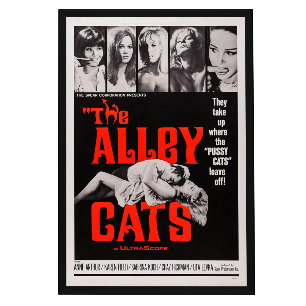 "Alley Cats" (1966) Framed Movie Poster