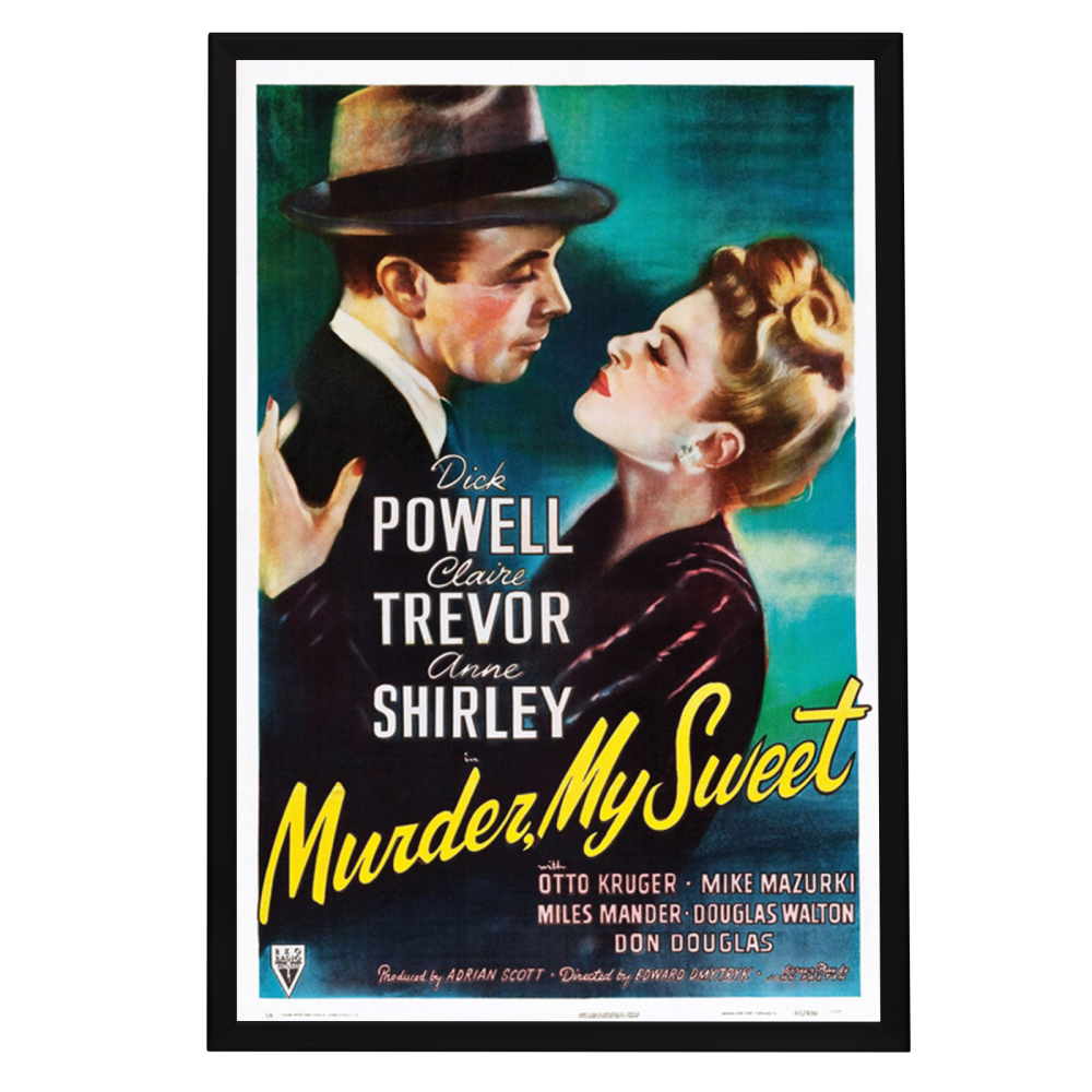 "Murder, My Sweet" (1944) Framed Movie Poster