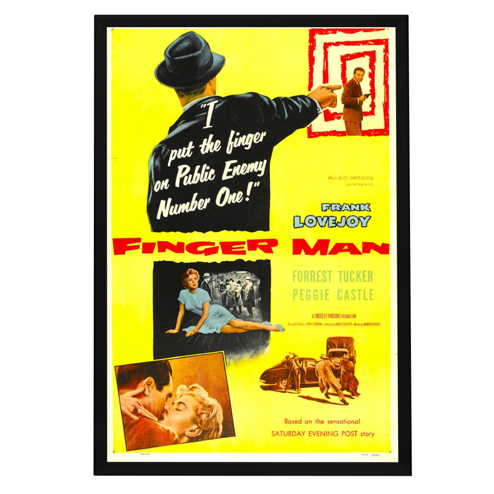"Finger Man" (1955) Framed Movie Poster