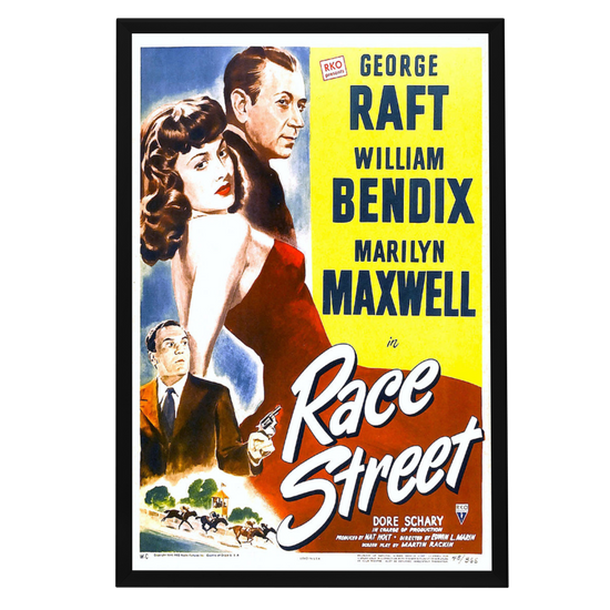 "Race Street" (1948) Framed Movie Poster