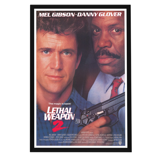 "Lethal Weapon 2" (1989) Framed Movie Poster