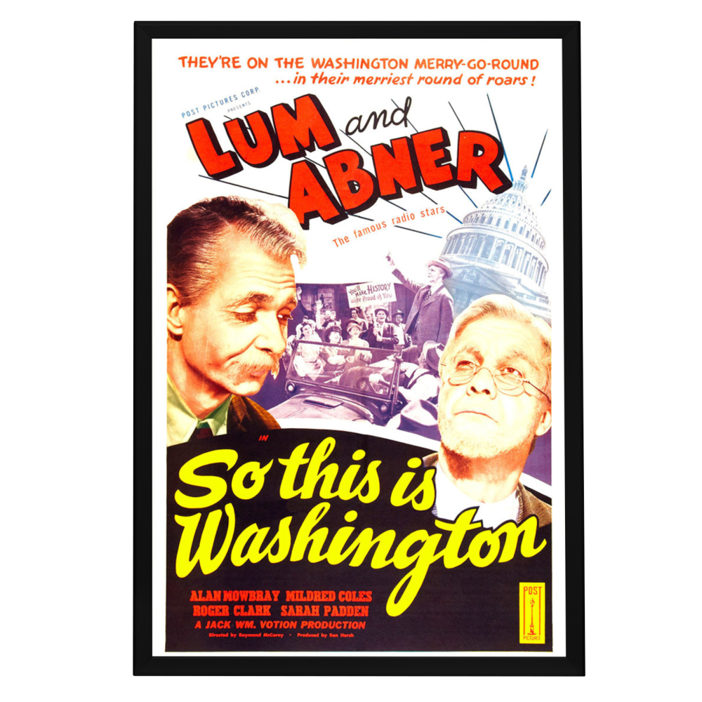 "So This Is Washington" (1943) Framed Movie Poster