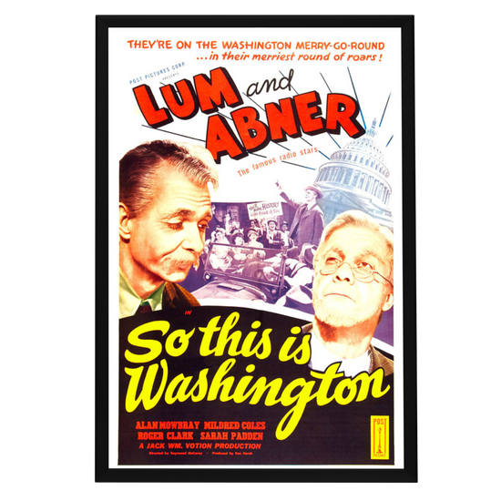 "So This Is Washington" (1943) Framed Movie Poster