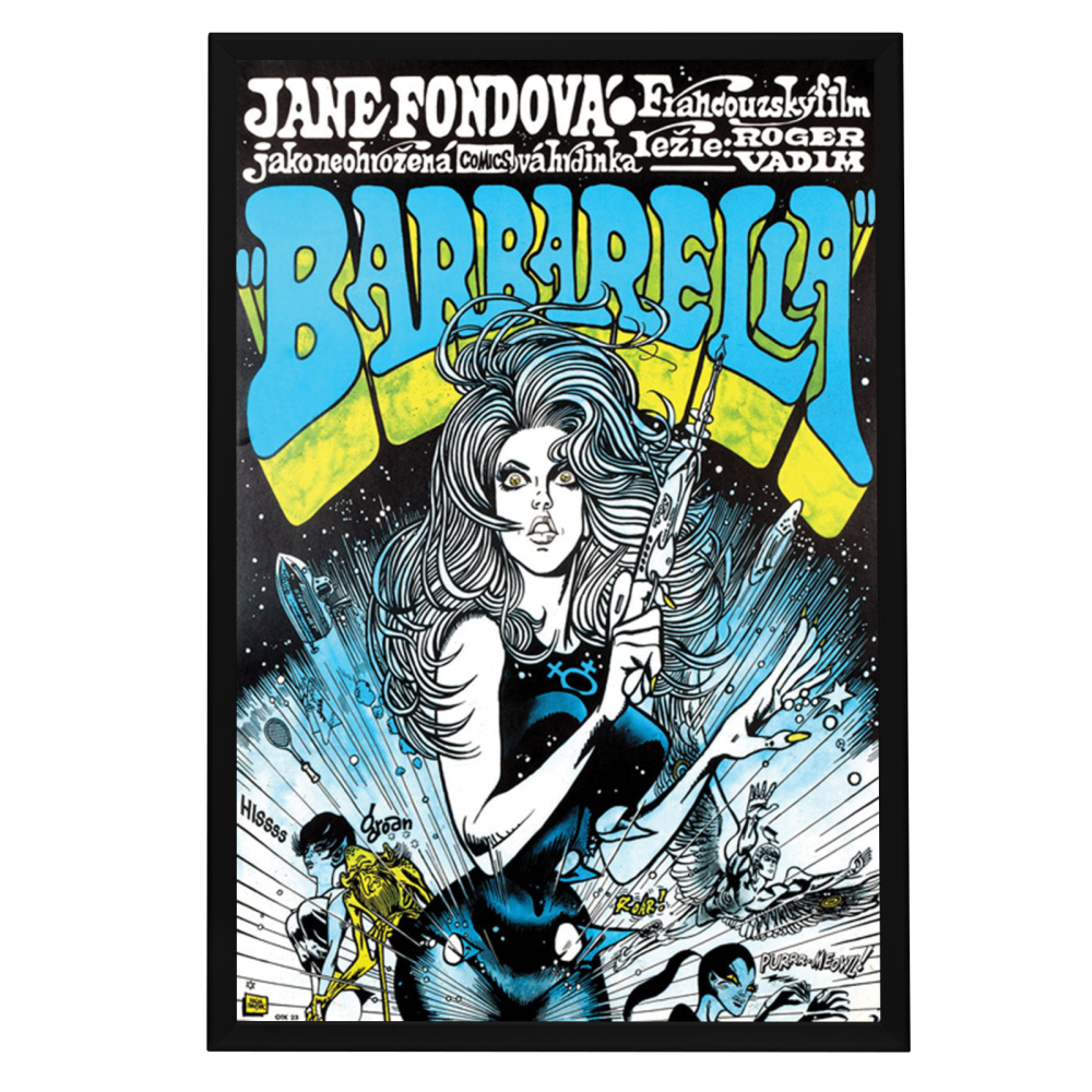 "Barbarella" (1968) Framed Movie Poster